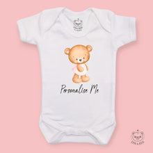 Load image into Gallery viewer, Personalised Baby Bodysuits - Pink Bear