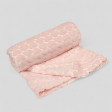Load image into Gallery viewer, Heart Baby Blanket in Pink