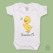 Load image into Gallery viewer, Personalised Baby Bodysuits - Baby Duck
