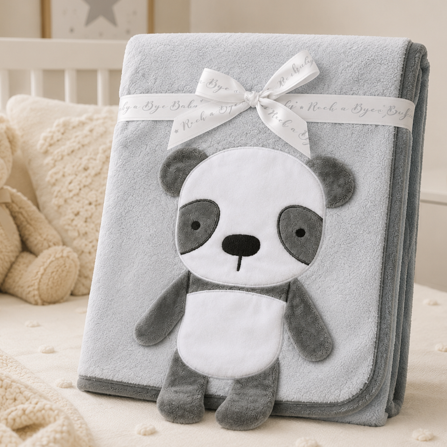 Soft Plush Baby Blanket with 3D Panda | Baby Gift
