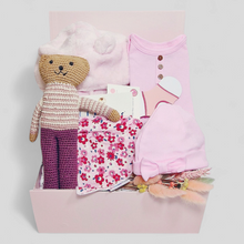 Load image into Gallery viewer, My First Bear Baby Girl Gifts Hamper - Presents for Newborn