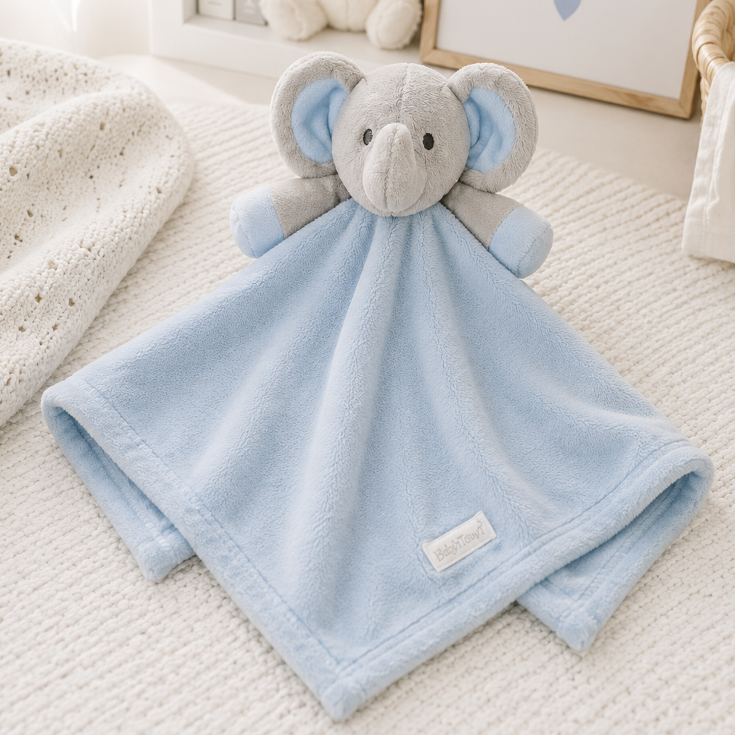 Blue Elephant comforter - newborn baby gifts