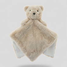 Load image into Gallery viewer, Beige teddy bear comforter blanket for babies - New born gifts