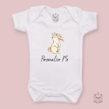 Load image into Gallery viewer, Personalised Baby Bodysuits - Floral Bunny