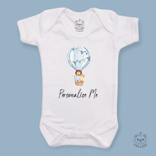 Load image into Gallery viewer, Personalised Baby Bodysuits - Hoy Air Balloon Blue