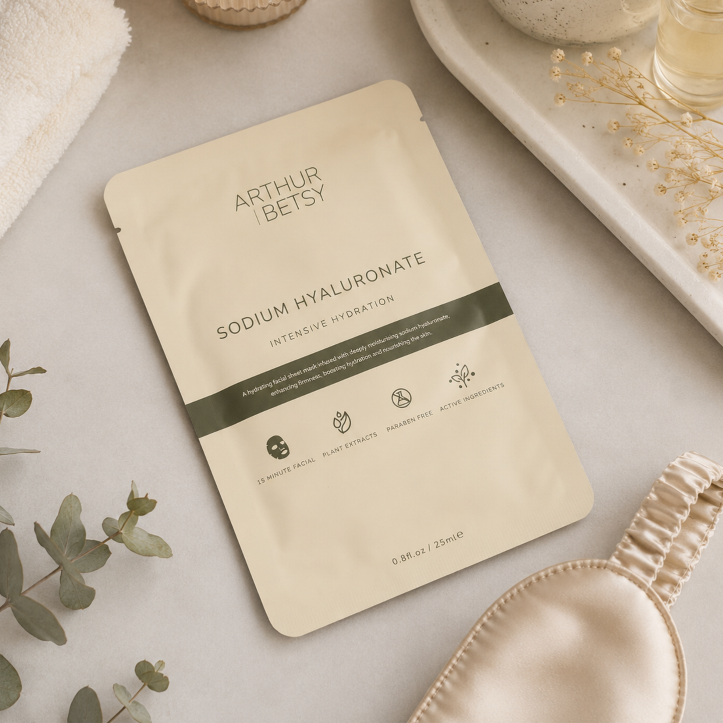 Hydrating facial sheet mask – skincare gift and spa-quality treatment for all skin types