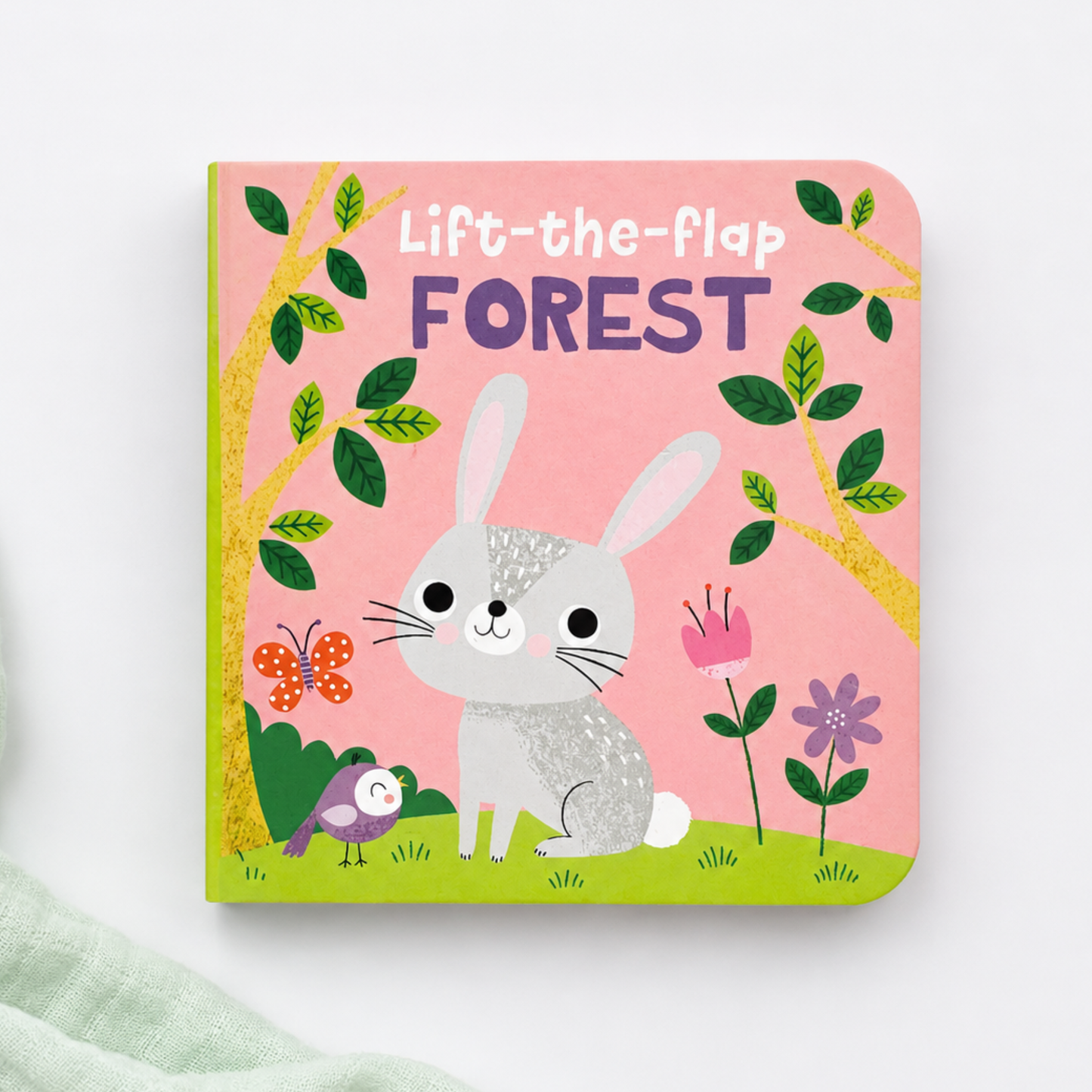 My First Forest mini lift-the-flap baby book with bunny and colourful woodland illustrations