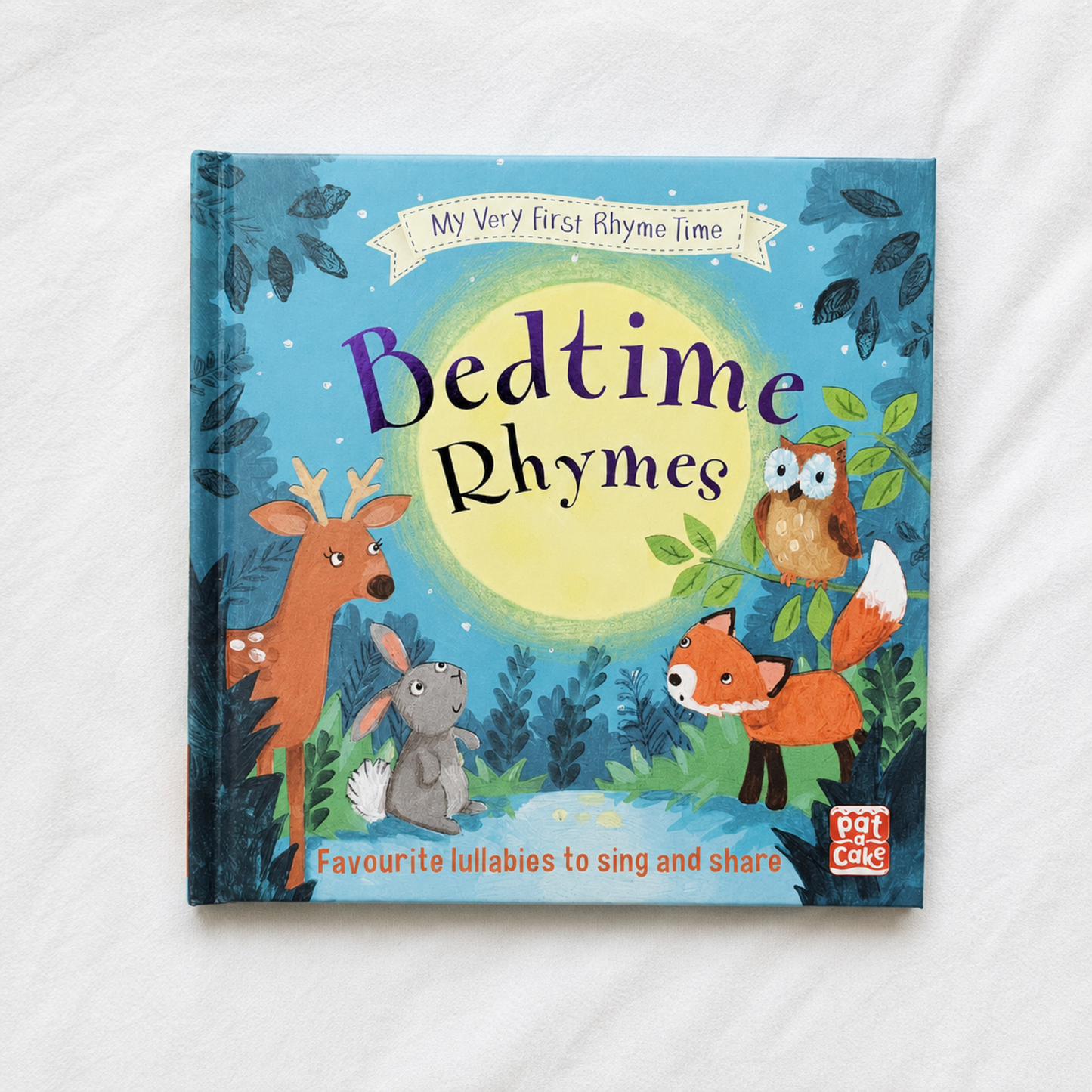 My Very First Rhyme Time Bedtime Rhymes baby book by Pat-A-Cake with woodland animals