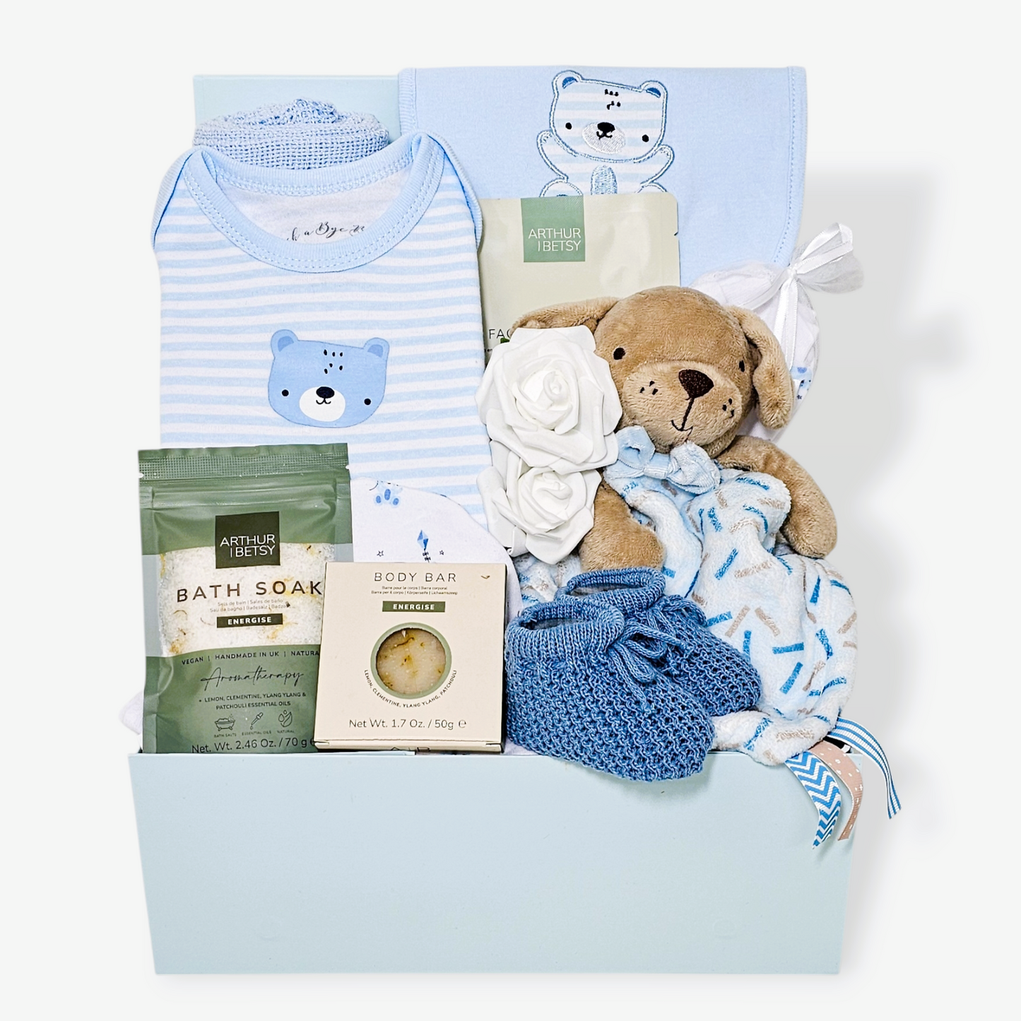 New baby gifts hamper for boys by Ema and Boo