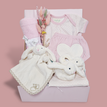 Load image into Gallery viewer, Bunny Snuggles Baby Girl Gift Hamper
