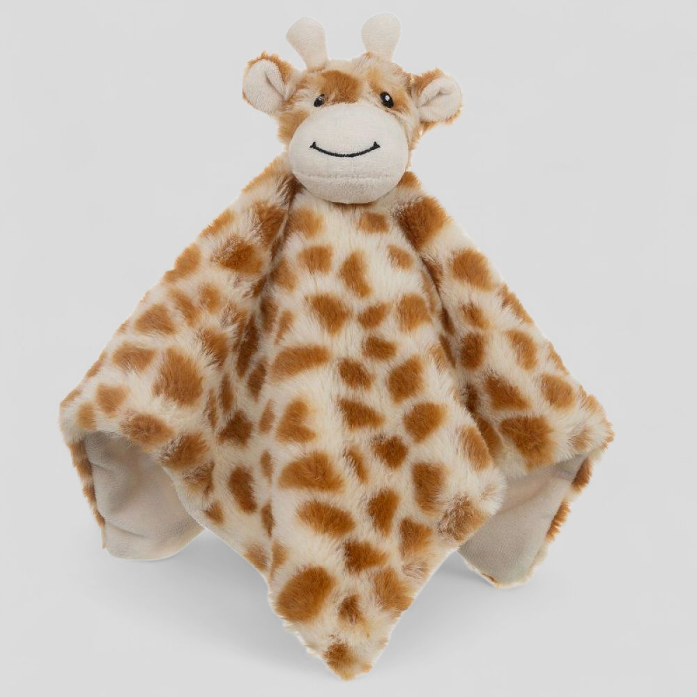 Soft giraffe baby comforter