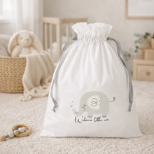 Load image into Gallery viewer, newborn gift set baby boy girl elephant gift bag