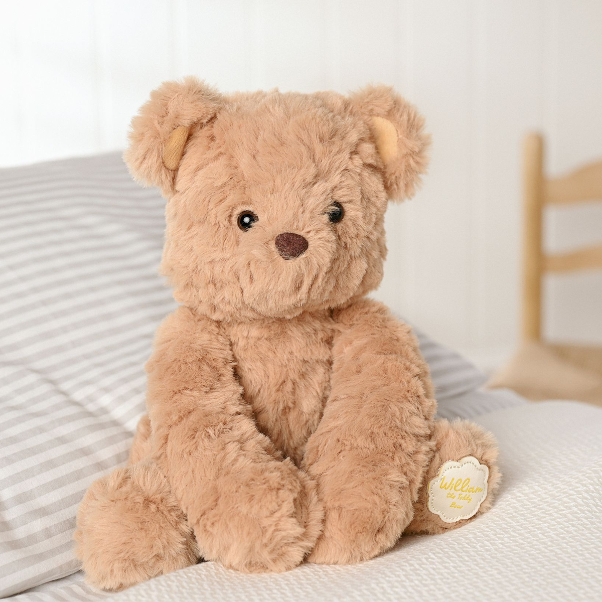 William My First Teddy Bear soft brown plush baby toy and new baby gift