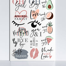 Load image into Gallery viewer, Belly Tattoos - Adhesive tattoos for the baby bump - Coloured
