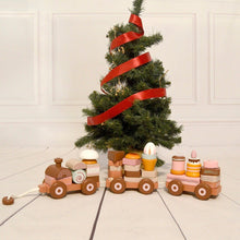Load image into Gallery viewer, Wooden Train with Stacking Cakes