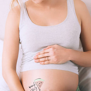Belly Tattoos - Adhesive tattoos for the baby bump - Coloured