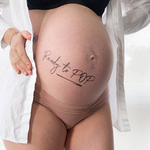 Load image into Gallery viewer, Belly Tattoos - adhesive tattoos for the baby bump - Black