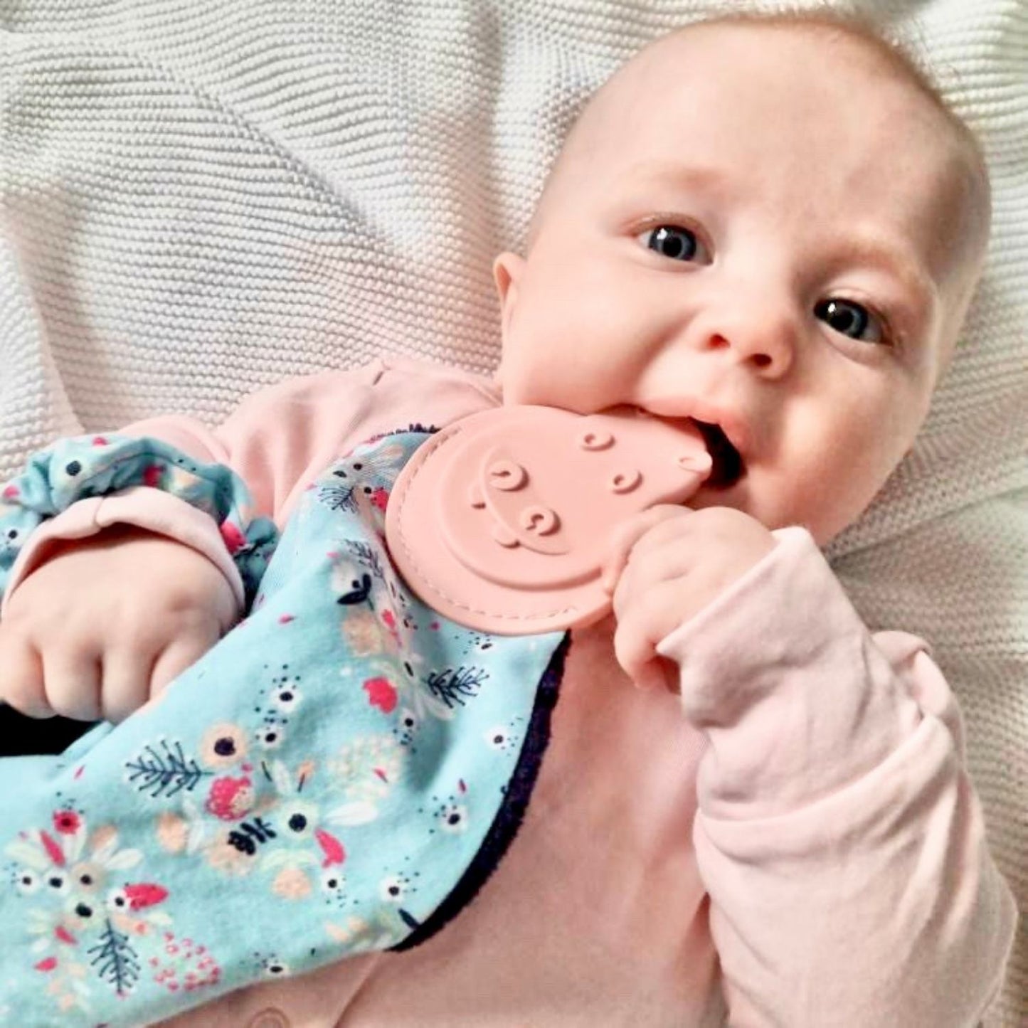 Botanical Bloom Comfortchew - Baby Comforter With Teether