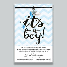 Load image into Gallery viewer, It's a Boy - WishStrings Wish Bracelet