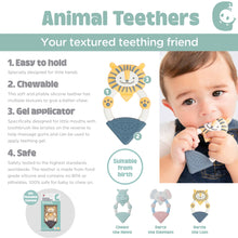 Load image into Gallery viewer, Darcy the Elephant Teether - Textured Baby Teether