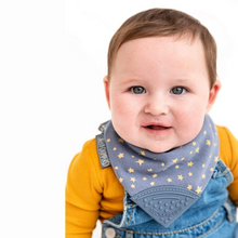 Load image into Gallery viewer, Midnight Stars Neckerchew - Teething Dribble Bib
