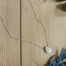 Load image into Gallery viewer, 925 Sterling Silver & White Mother of Pearl Drop Necklace - New Mum Gift