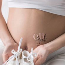 Load image into Gallery viewer, Baby Bump Tattoos Coloured