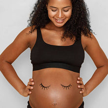 Load image into Gallery viewer, Belly Tattoos - adhesive tattoos for the baby bump - Black