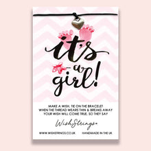 Load image into Gallery viewer, It's a Girl - WishStrings Wish Bracelet