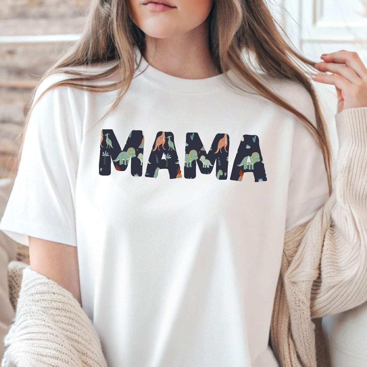 Mama Dino T-Shirt | Matching Outfit Mum Gift Idea