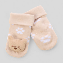 Load image into Gallery viewer, Baby Bear socks in Brown
