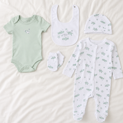 5 Piece Turtle Themed Clothing Set