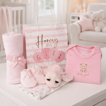 baby girl gift bag ready to send newborn present UK