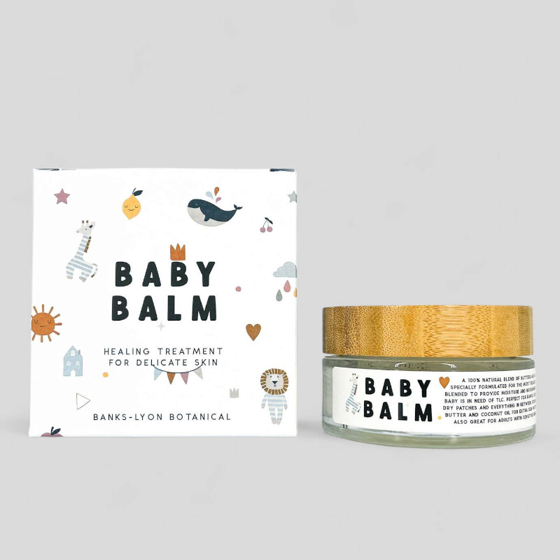 Natural baby balm – gentle shea and coconut oil blend for sensitive baby skin