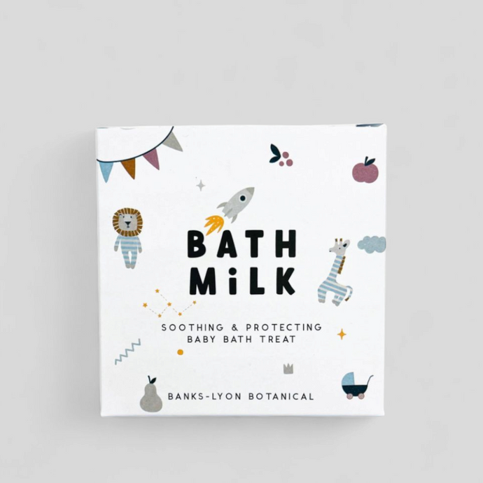 Calming baby bath soak – gentle blend with white clay and oats for sensitive baby skin 