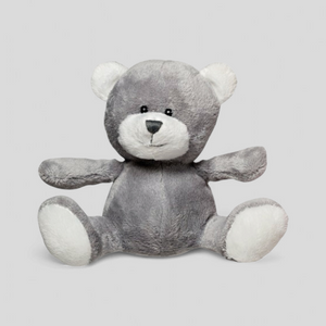 Suki grey teddy bear – 13cm soft plush baby toy, ideal first cuddly bear for newborns