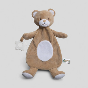 Baby Teddy Bear Comforter with Teether