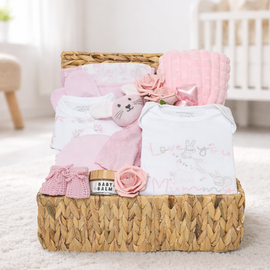 Baby Gifts - Newborn Bunny Hamper in Pink
