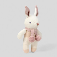 Load image into Gallery viewer, Baby Threads Cream and Blush
 Bunny - Organic Rattle 22cm
