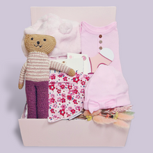 Load image into Gallery viewer, Baby Girl Hamper Box - Gifts for Baby Girls - Ema and Boo
