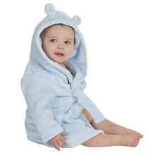Load image into Gallery viewer, Blue Baby Plush Dressing Gown
