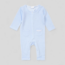 Load image into Gallery viewer, Light Blue Baby Romper - Baby Boy Clothes

