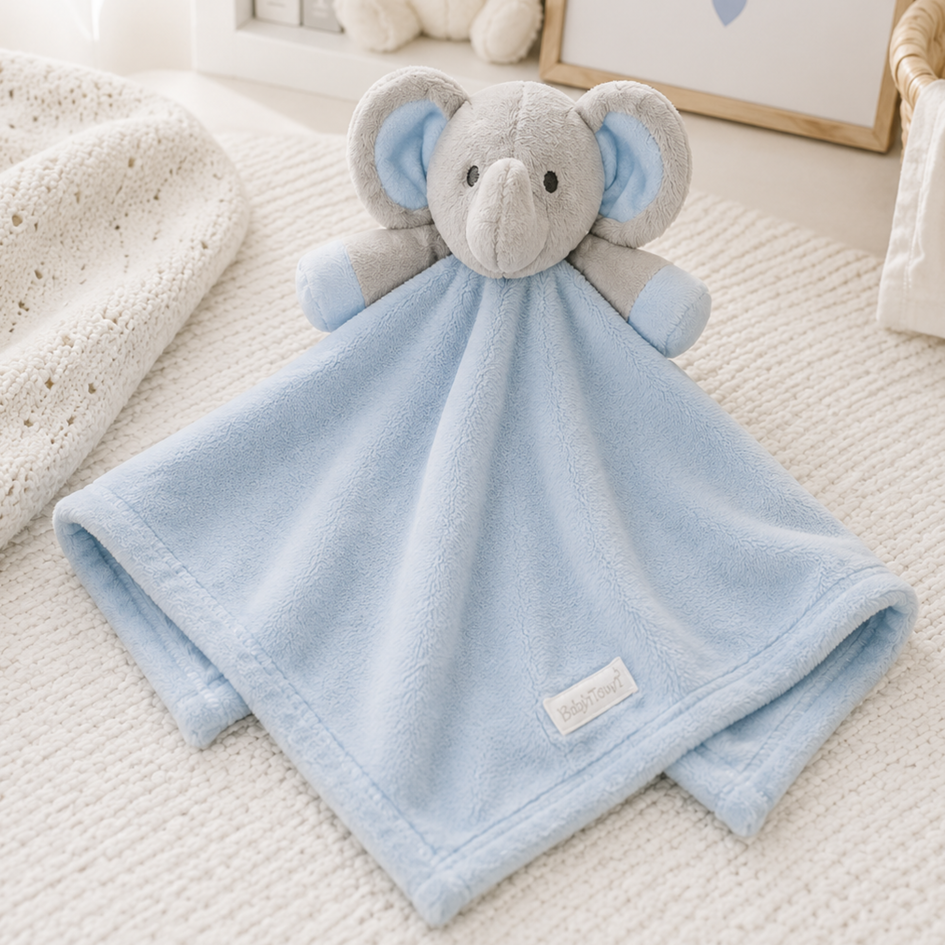 Blue Elephant comforter - newborn baby gifts
