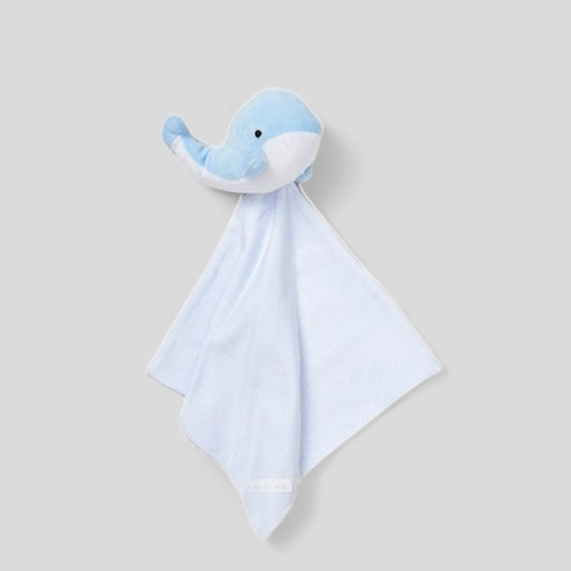 Blu Plush Whale toy with Comfort Blanket - Baby Toys