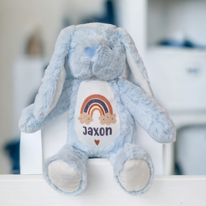 Personalised Blue Floppy Bunny