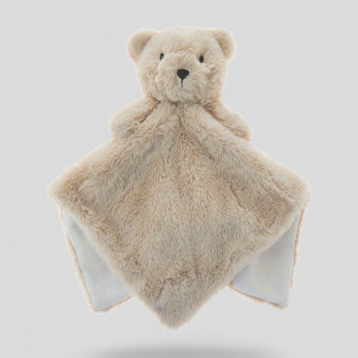 Beige teddy bear comforter blanket for babies - New born gifts
