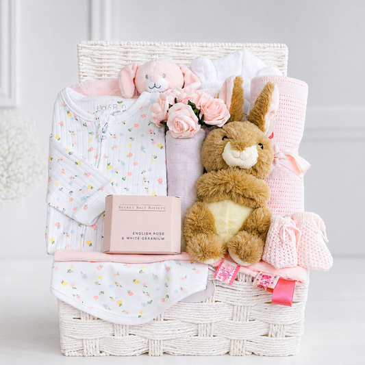 baby girl hamper bunny new baby gift