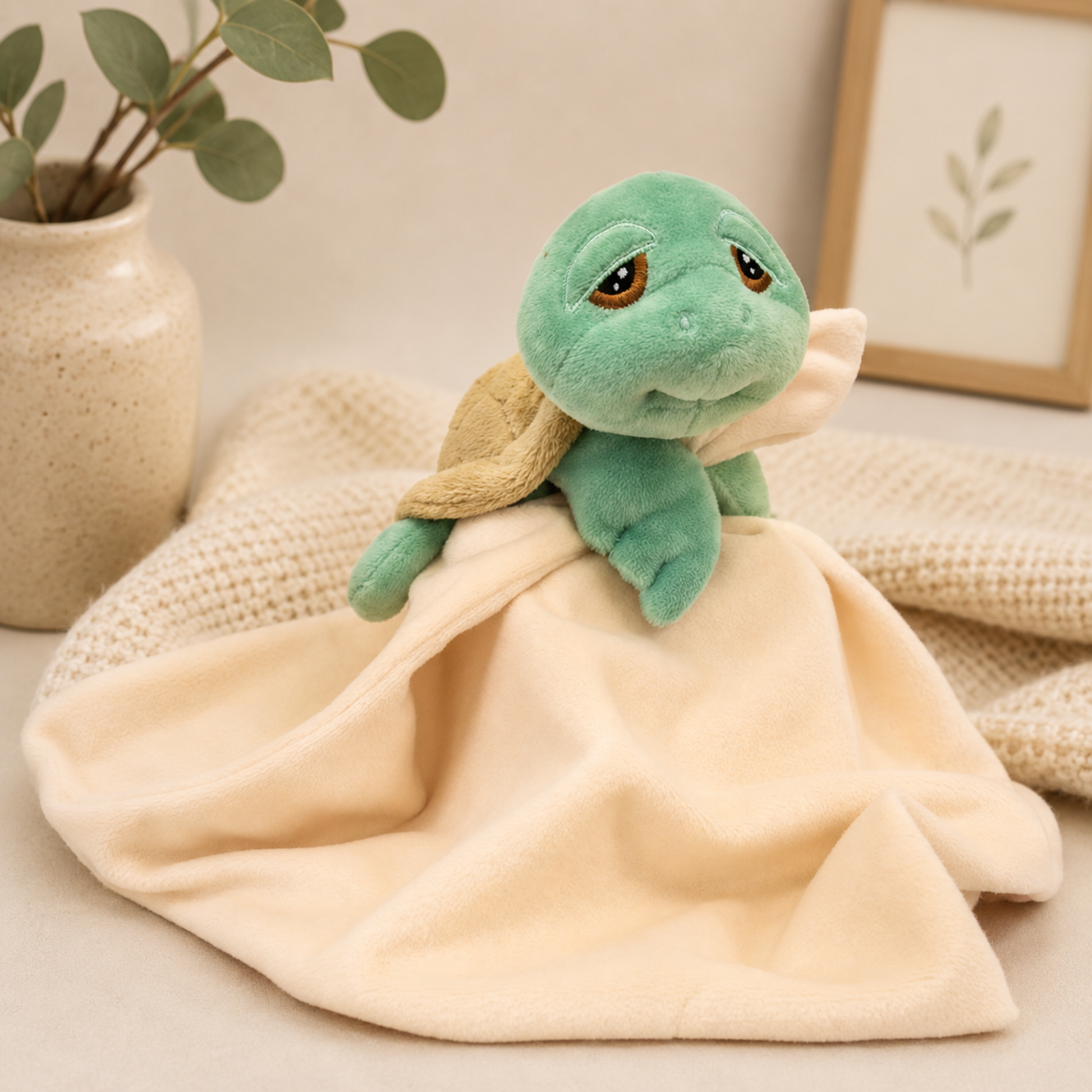 Caspian Turtle Comforter - New Baby Gift
