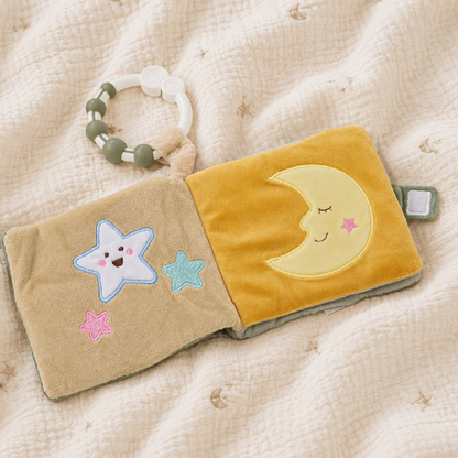 A soft fabric baby sensory book - Newborn Baby Gifts
