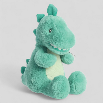 Green plush dragon toy 